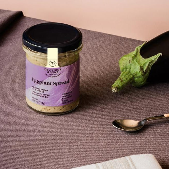Organic Eggplant Spread. Delicious and Sons - Allons Y  Delivery